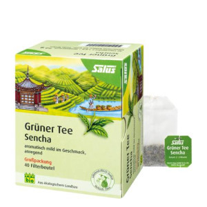 Produktbild von GR&Uuml;NER TEE Bio Salus Filterbeutel Gro&szlig;packung