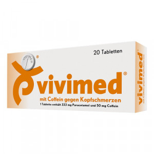 Produktbild von VIVIMED mit Coffein gegen Kopfschmerzen Tabletten