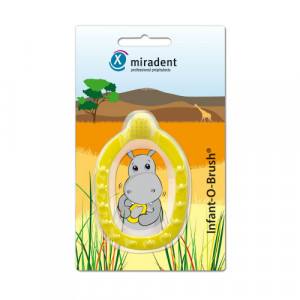 Produktbild von MIRADENT Kinder-Lernzahnb&uuml;rst.Infant-O-Brush gelb