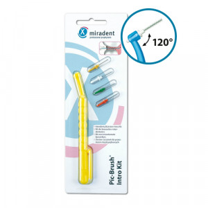 Produktbild von MIRADENT Interd.Pic-Brush Intro Kit 1H+4B.gelb