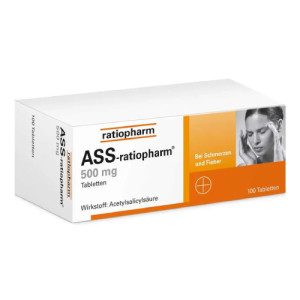 Produktbild von ASS-ratiopharm 500 mg Tabletten