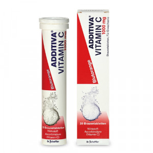 Produktbild von ADDITIVA Vitamin C Blutorange Brausetabletten