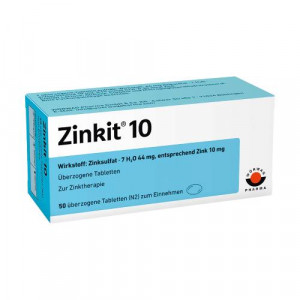 Produktbild von ZINKIT 10 &uuml;berzogene Tabletten