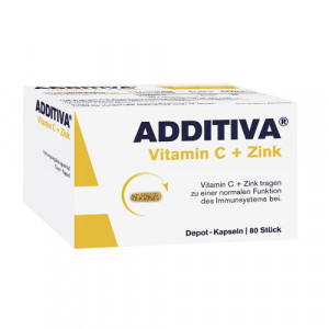 Produktbild von ADDITIVA Vitamin C+Zink Depotkaps.Aktionspackung