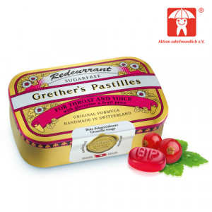 Produktbild von GRETHERS Redcurrant+Vitamin C zuckerfrei Pastillen