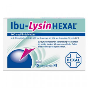 Produktbild von IBU-LYSINHEXAL Filmtabletten