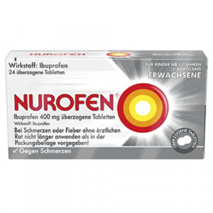 Produktbild von NUROFEN Ibuprofen 400 mg &uuml;berzogene Tabletten