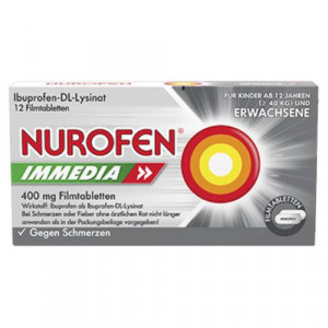 Produktbild von NUROFEN Immedia 400 mg Filmtabletten