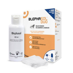Produktbild von BLEPHASOL Duo 100 ml Lotion+100 Reinigungspads