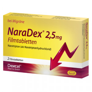 Produktbild von NARADEX 2,5 mg Filmtabletten