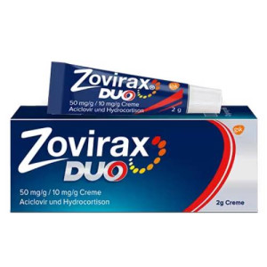 Produktbild von ZOVIRAX Duo 50 mg/g / 10 mg/g Creme
