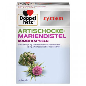 Produktbild von DOPPELHERZ Artischocke-Mariendistel system Weichk.