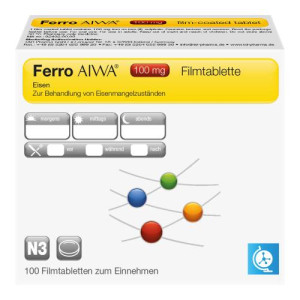 Produktbild von FERRO AIWA 100 mg Filmtabletten