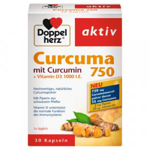 Produktbild von DOPPELHERZ Curcuma 750 Kapseln