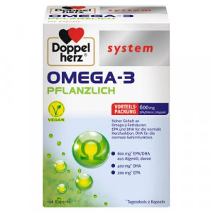 Produktbild von DOPPELHERZ Omega-3 pflanzlich system Kapseln