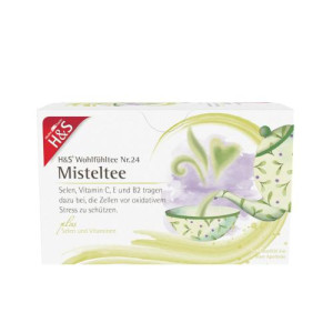 Produktbild von H&S Misteltee mit Selen und Vitaminen Filterbeutel