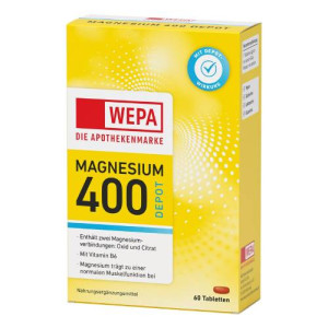 Produktbild von WEPA Magnesium 400 DEPOT+B6 Tabletten