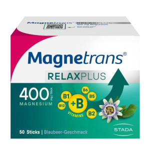 Produktbild von MAGNETRANS Relax+ 400 mg Granulat Sticks Blaubeere