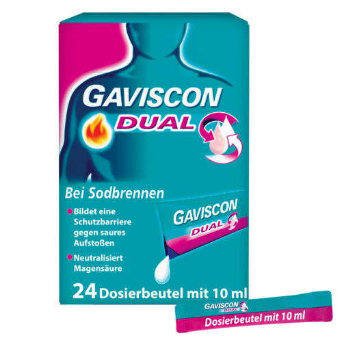 GAVISCON Dual 500mg/213mg/325mg Susp.z.Einn.Btl.