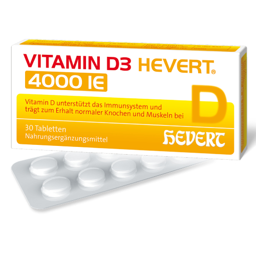 VITAMIN D3 HEVERT 4000 I.E. Tabletten