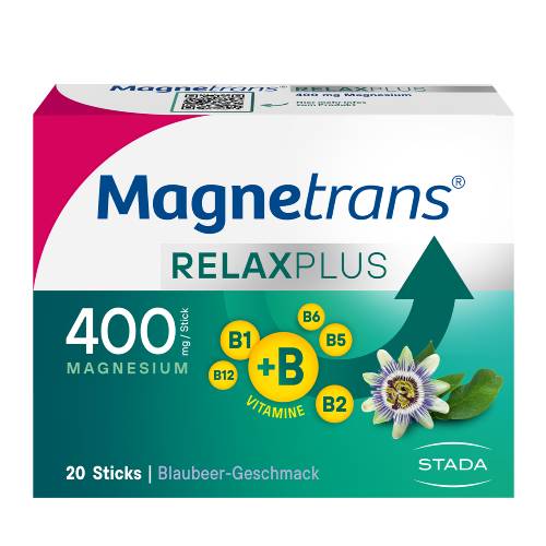 MAGNETRANS Relax+ 400 mg Granulat Sticks Blaubeere