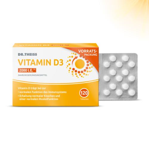 DR.THEISS Vitamin D3 Tabletten 2000 I.E.